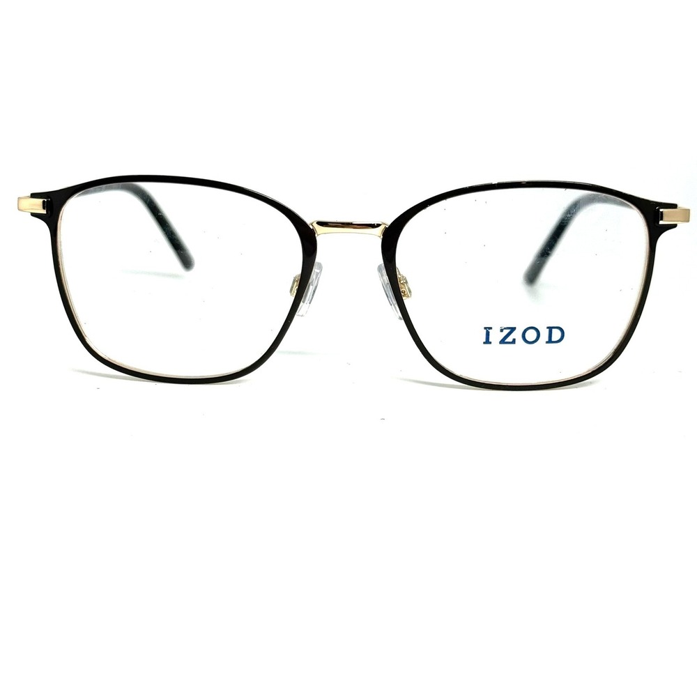IZOD IZ 2115 Brown Gold Eyeglass Frames 52-18-140 Made in Italy